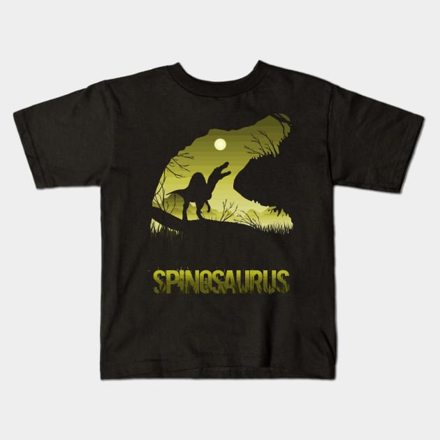 Spinosaurus Kids T-Shirt by WorldDinosaurs